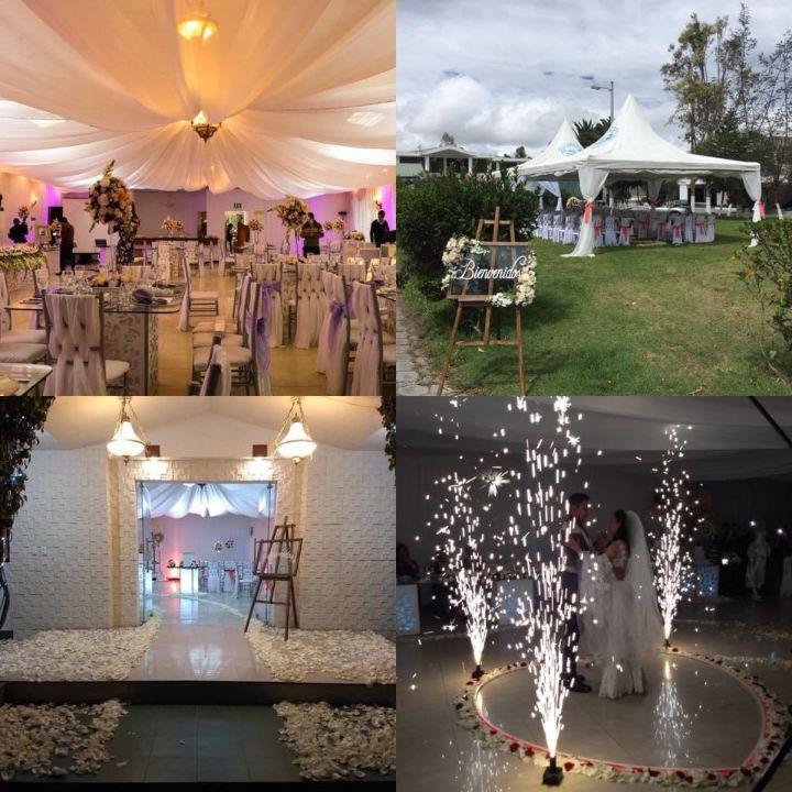 Matrimonios personalizado todo incluido: iglesia, exteriores carpas, salón, buffet, baile, luces
